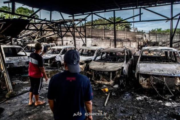 حریق در انبار سوخت در اندونزی ۱۳ کشته برجا گذاشت
