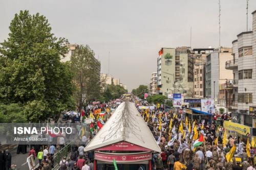 خدمات شرکت واحد اتوبوسرانی تهران در مراسم راهپیمایی روز جهانی قدس